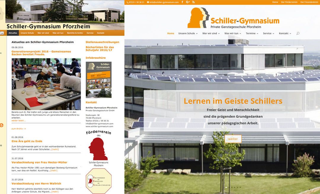 Unsere neue Homepage