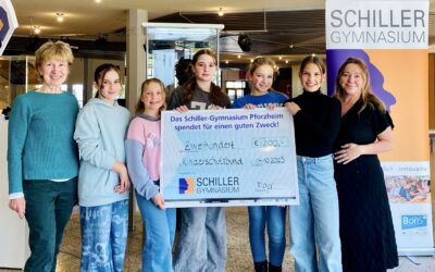 Schiller-Gymnasium sammelt Spenden für Kinderschutzbund Pforzheim Enzkreis e.V. und Büchle e.V.